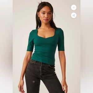 Elegant Green Women's Top